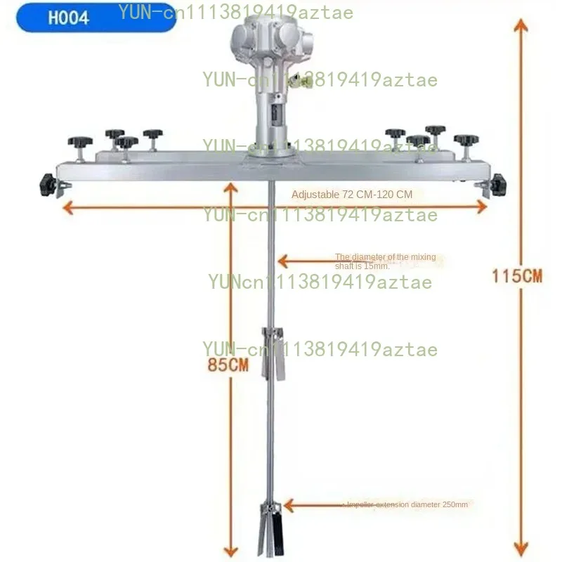 1000L IBC Pneumatic Drum Mixer Commercial Barrel Stirrer With Bracket Mount