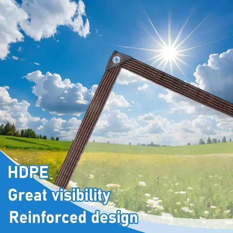 Transparent Waterproof Tarpaulin with Grommet Thicken Rainproof Film for Garden Greenhouse Plant Insulation Balcony Awning Cloth