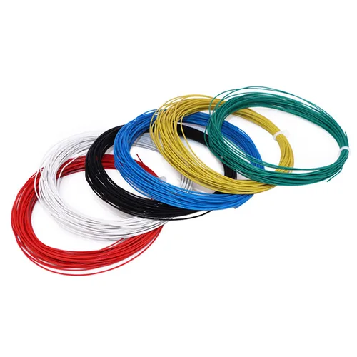 Imagen 2 del producto 26/28/30/32/34/36/40AWG PTFE Micro cables ultrafinos de plástico 10/20/50M UL10064 FEP Cable de soldadura Cable de cobre estañado para soldadura