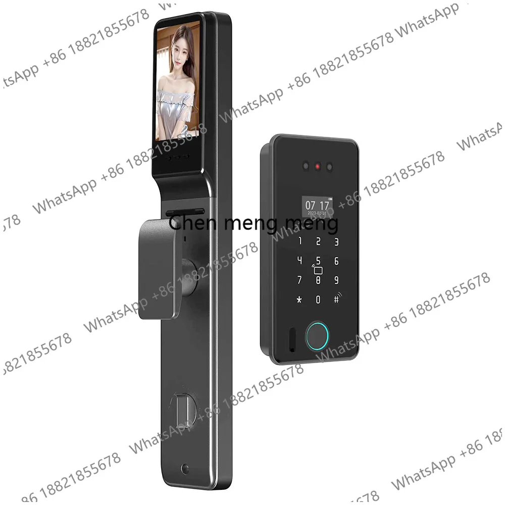 

Outdoor courtyard door waterproof embedded fingerprint lock facial recognition visual cat eye password lock