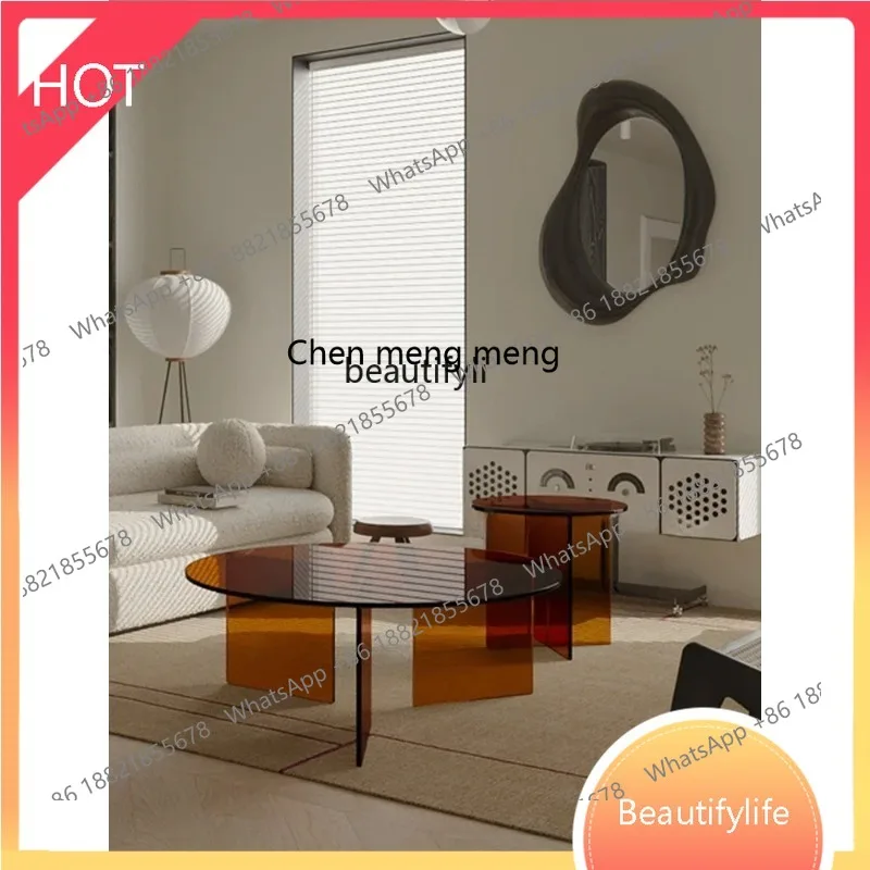 

new styleModern Minimalist High-Grade Tea Table Living Room Home Light Luxury Acrylicss 1001