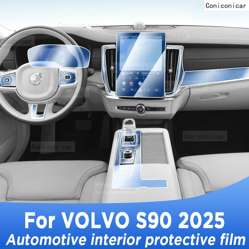 

Для VOLVO S90 2025, центральная консоль, панель шестерни, экран, ТПУ, защитная пленка для салона автомобиля, ремонтная наклейка против царапин