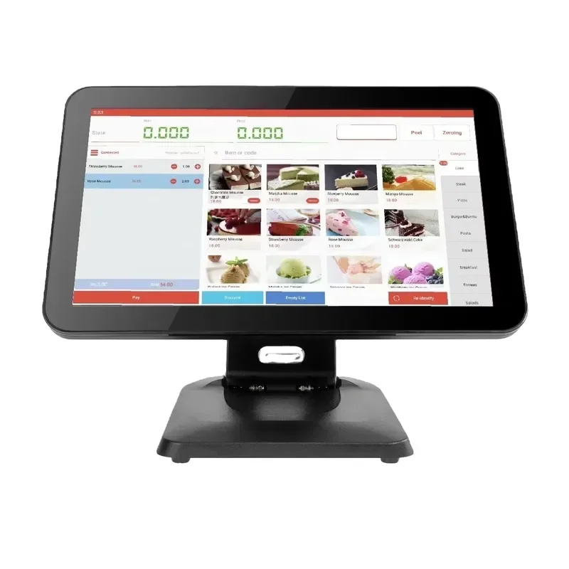 2026 Latest Foldable POS Terminal 15.6 Inch Touchscreen Android Windows Compatible Cash Register with Metal Housing Portable