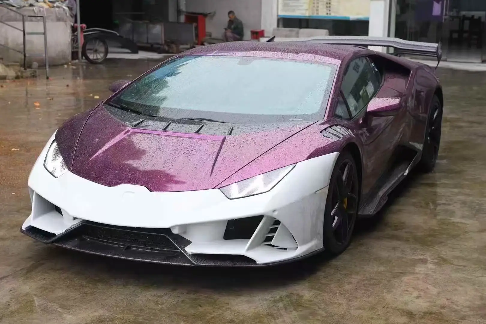 Bodykit for Huracan LP580 LP610-4 to Upgrade to EVO Spyder Facelift Include Front and Rear Car Bumper Side Skirts