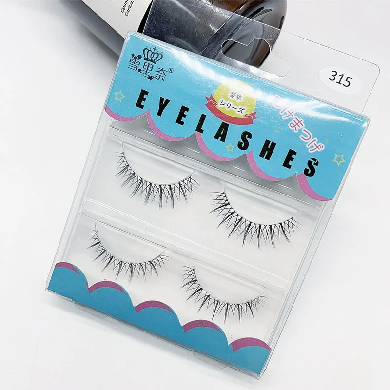 Faux cils effilés, épais à la main, croisés, doux, naturels, décoiffés, outils de maquillage, nouvelle collection, 3 paires