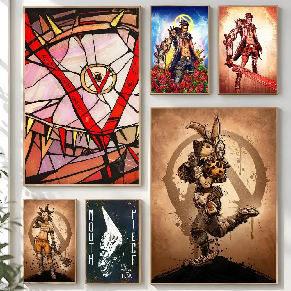 Game B-BORDERLANDS Anime Poster Creative Room Art For Dorm Bedroom Study Apartment Home Gift