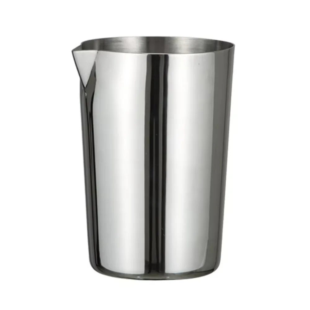 

500ML Cocktail Mixing Cup with Diversion Opening Stainless Steel Wine Stirring Cup Large Capacity Stirring Tin Bartender