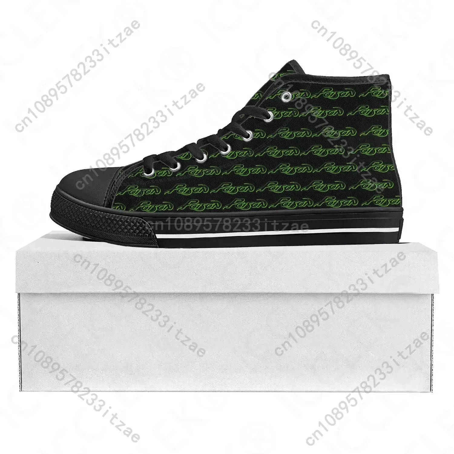 Poison Rock Band Pop High Top High Quality Sneakers Mens Womens Teenager Canvas Sneaker Casual Couple Shoes Custom Shoe Black