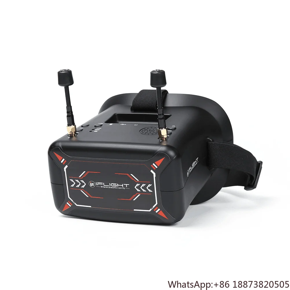 Video 40CH Glasses Googles Racing Four-Axis Head-Mounted 5.8G DVR Video Receiver 4.3 Inches Aircraft FPV UAV