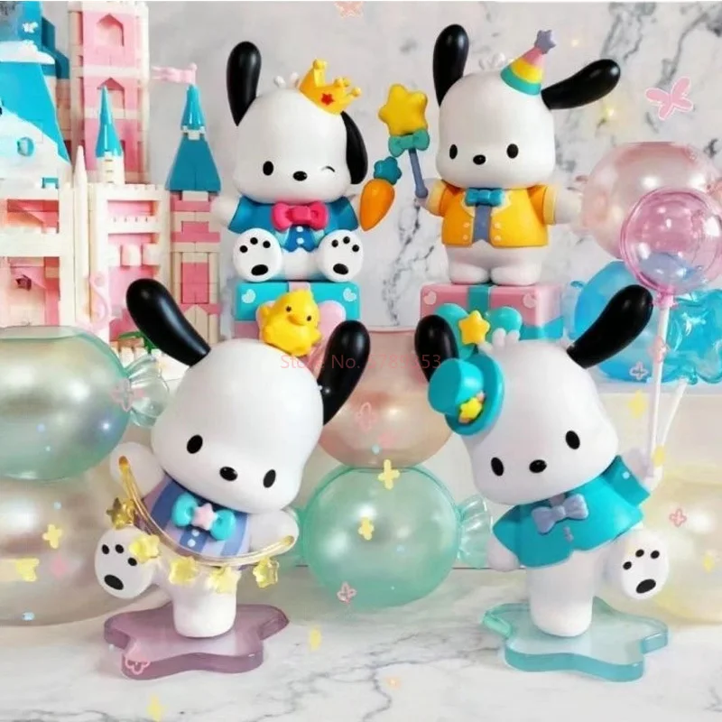 Sanrio Pochacco Happy Party Series Figurine Cute Doll Desktop Ornament Toy Sanrio Merchandise Pochacco Figurine Ornament image 4