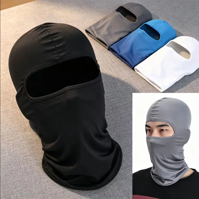 1/3 pcs Men's Cycling Cap Balaclava Full Face Ski Mask Hood Hiking Camping Hunting Tactical  Airsoft Cap Bike Hats Neck Gaiter