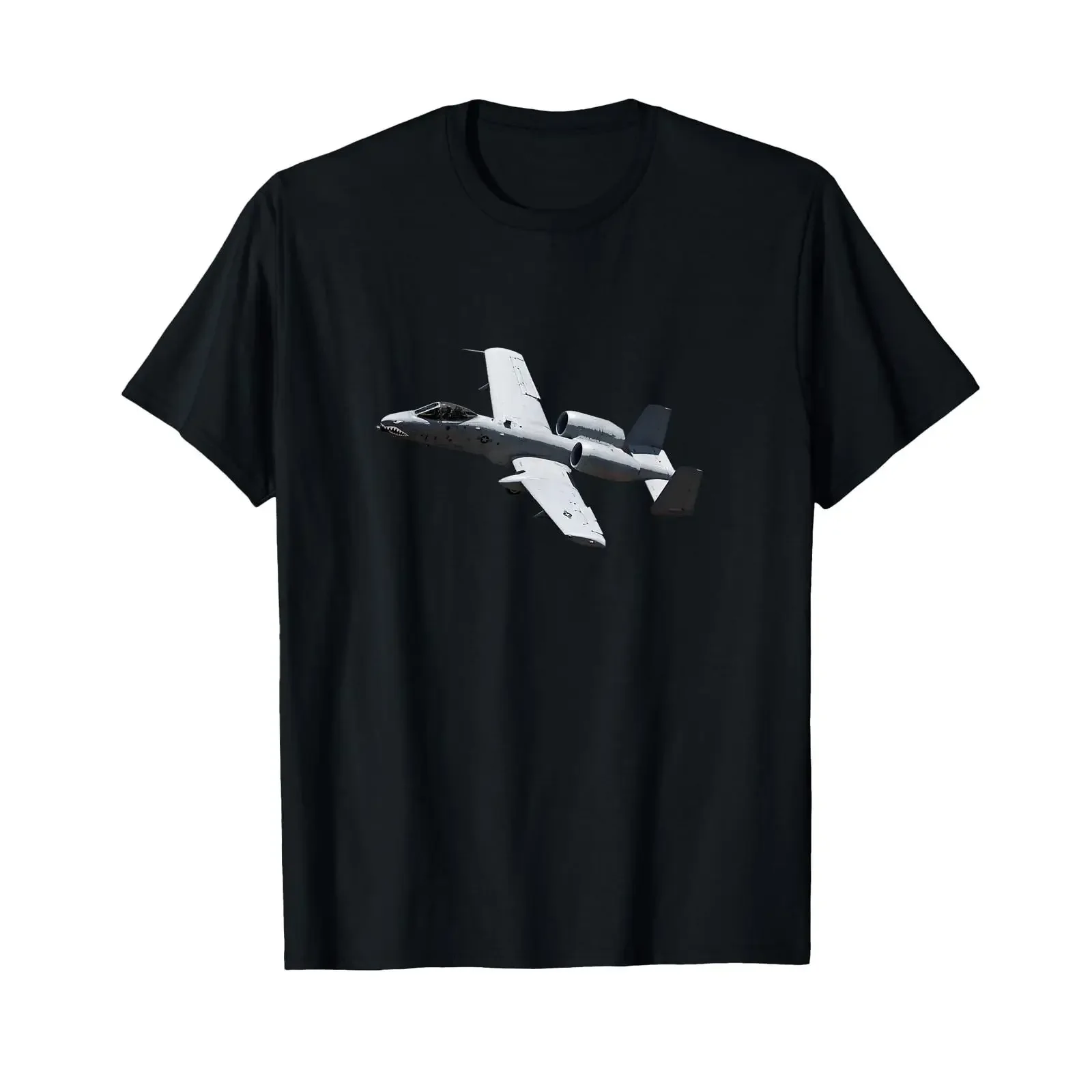 A 10 Thunderbolt Warthog Aeroplane T Shirt black vintage Washed Slightly Comfortable Stretched Breathable streetwear Soft