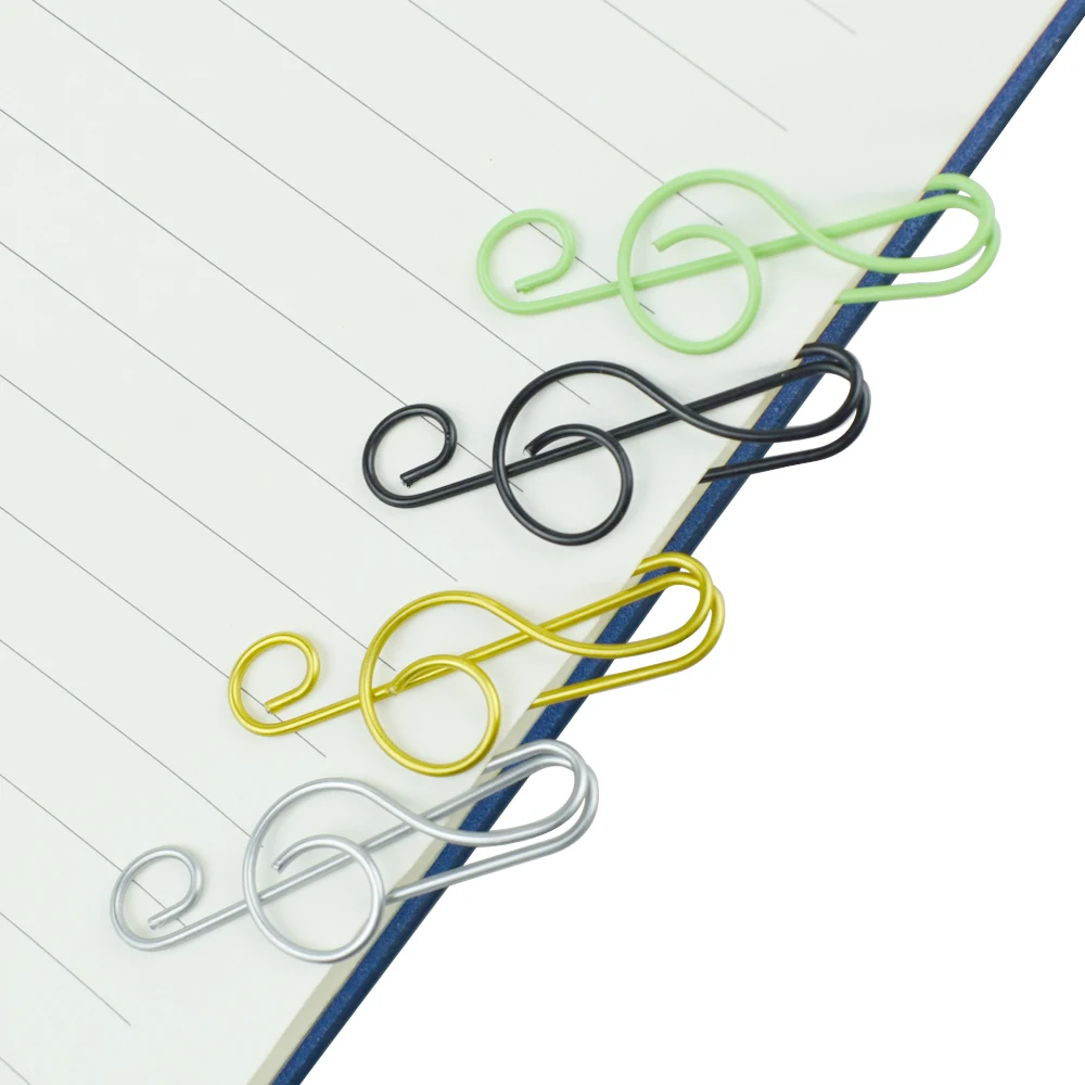 

Скрепки для музыкальных нот, красочная забавная дизайнерская папка для файлов для организации документов, школьные канцелярские принадлежности, скрапбукинг, товары для рукоделия