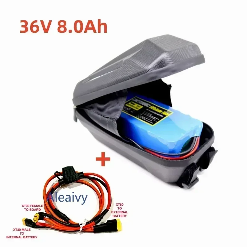 36V 48V Batterij 12Ah voor Parallelle Extra Uitbreiding XiaoMi M365/PRO/PRO2/1S/Mi3 ESSENTIAL Extra Batterij Upgrade + Batterij Tas