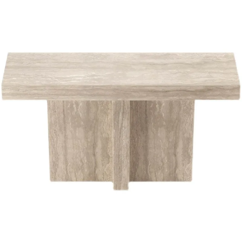 Travertine Decorative Home Furniture, Simple Design Console Table Modern, Travertine Console Table