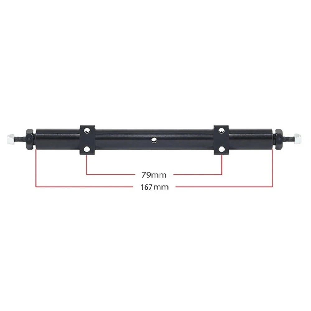 RC Metall Unpowered Hinterachse 120mm 140mm 167mm für 1/14 Tamiya Trailer 1/10 Auto DIY Upgrade Teile
