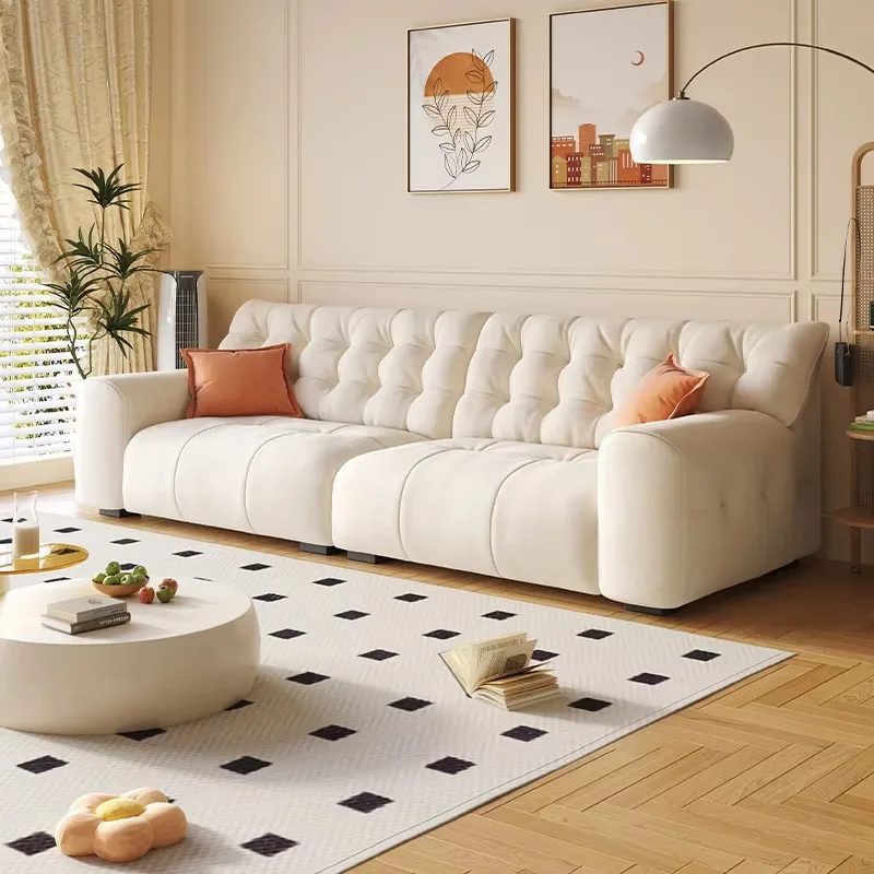 Oversized Italian Living Room Sofas Beige Designer Bedroom Lazy Living Room Sofas 2 Seater Luxury Divano Moderno Furniture Home