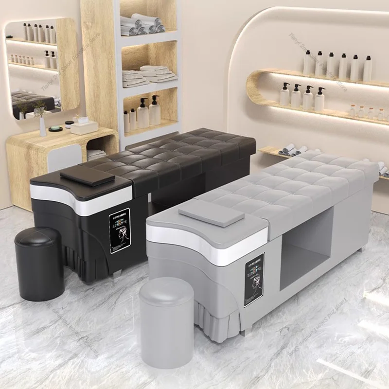 Nordic Constant Temperature Water Cycle Shampoo Chairs Thai Style Head Spa Massage Shampoo Bed Shower Salon Furniture Silla FYSC