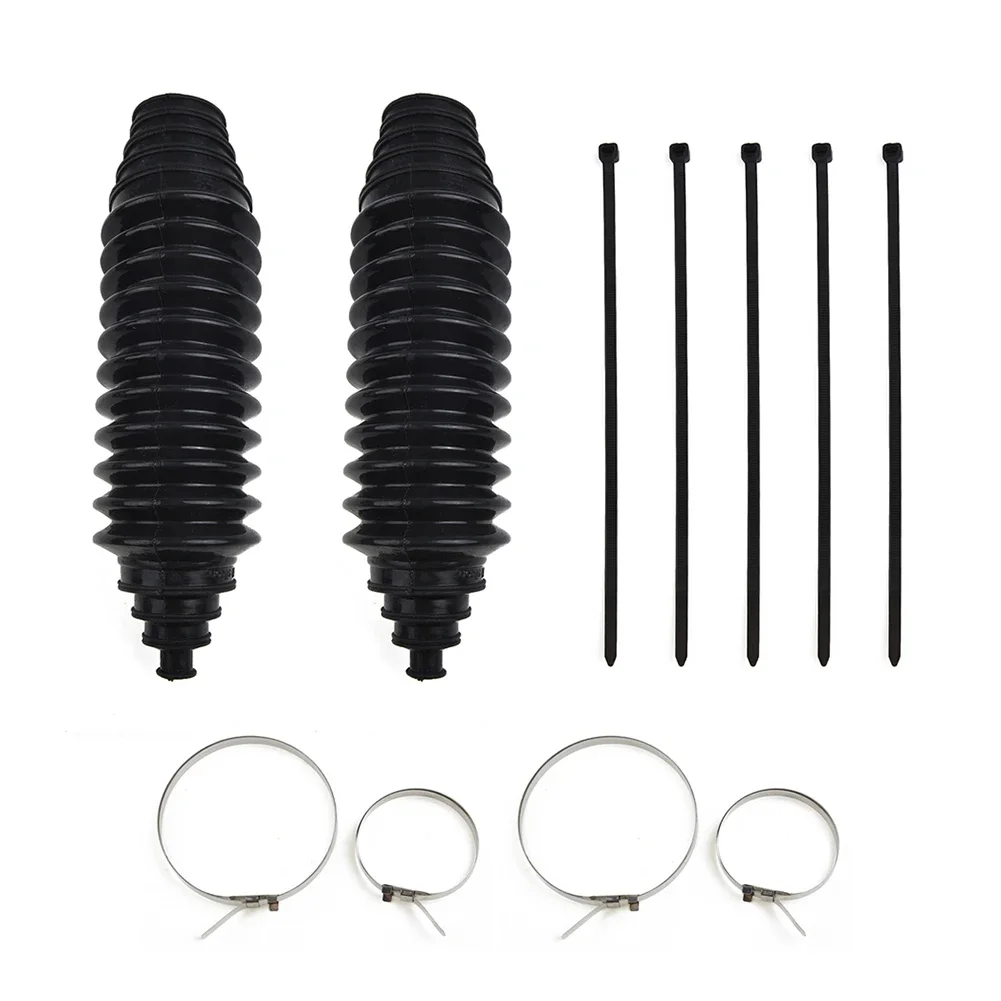 

Accessories Durable New Gaiter Pinion Boot Universal 23x6cm 9.06"x2.36" Black Ilicone Kit Steering +Cable Ties