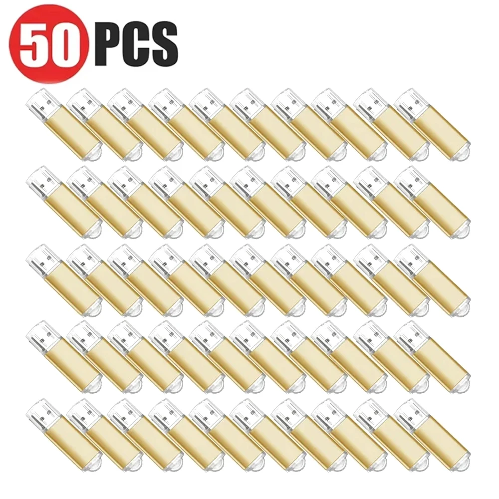 50Pcs/lot USB 2.0 Flash Drive 128MB 1GB2GB 4GB 8GB Pen Drive 16GB Pendrive 32GB USB Stick 64GB Memory Flash Disk Free Laser Logo