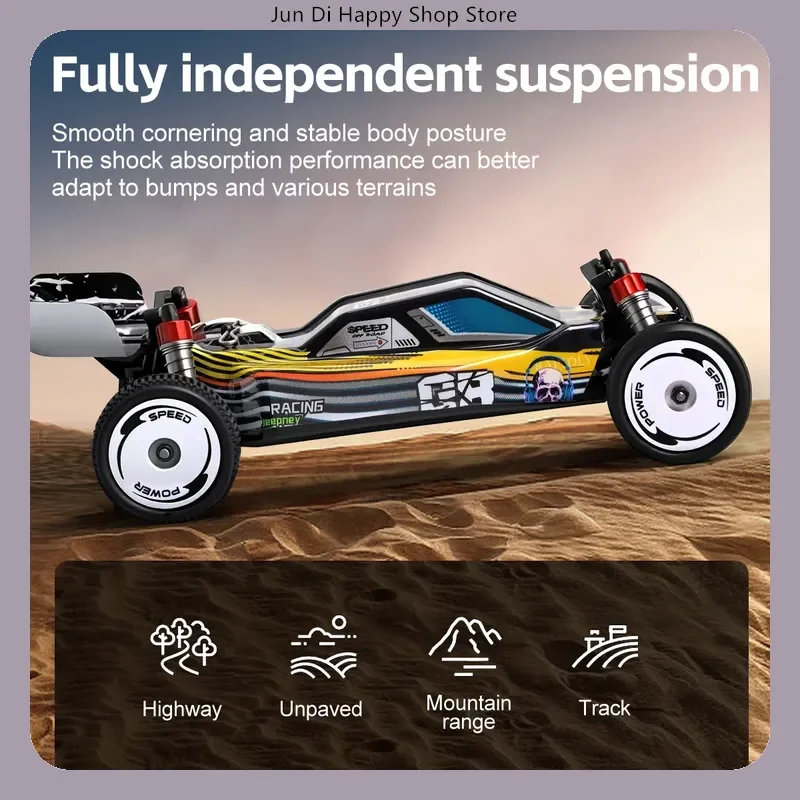 Wltoys 244016 Hochgeschwindigkeits-RC-Auto mit Fernbedienung, Maßstab 1:24, elektrischer Zweiradantrieb, wettbewerbsfähiges Spielzeugfahrzeug für Kinder ab 14 Jahren