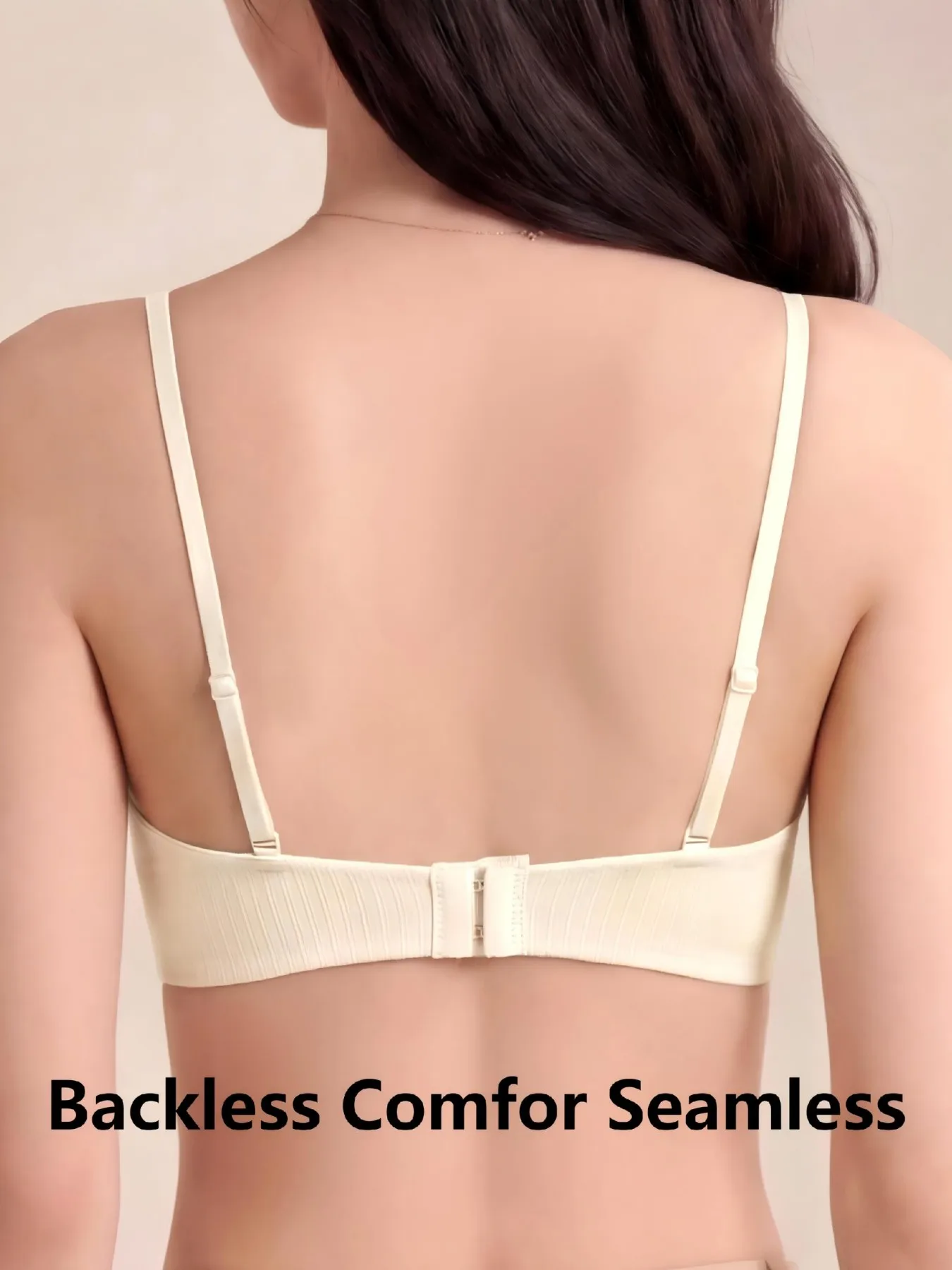 KUCLUT Lace Bra for Small Busts No Gap Slight Push Up Silk Modal Lining Wireless Seamless Soft Support Side Fat Control A-C Cups