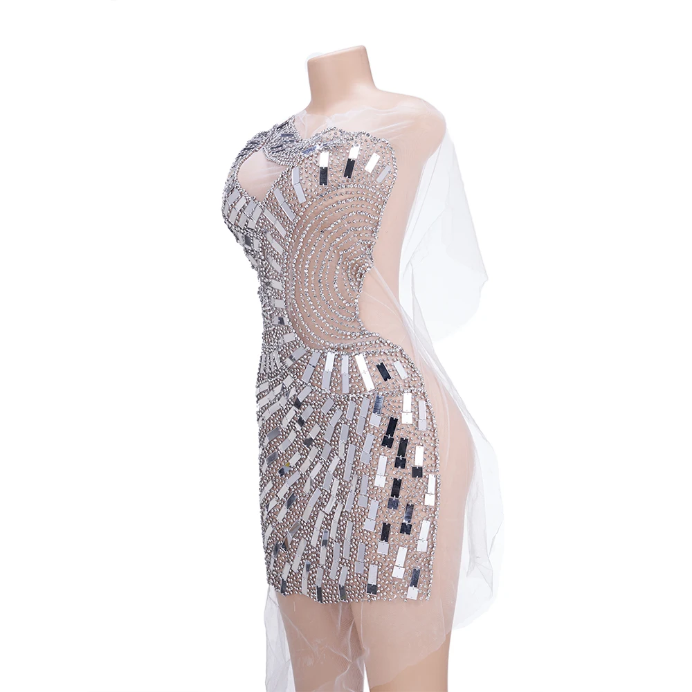 XFX VENUS (1PC) Handmade Large Silver Gold Luxury Crystal Glass Rhinestone Bodice Applique Patch Full Body Front Prom Dress DIY