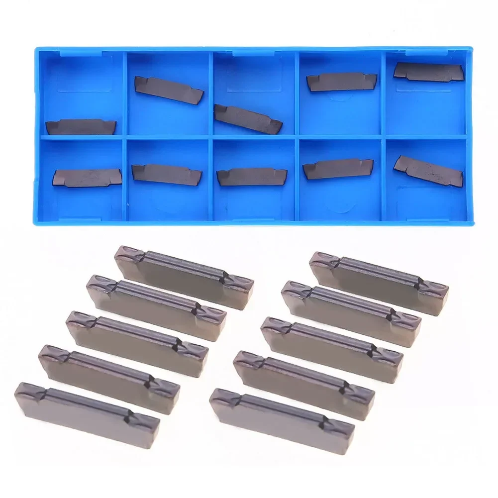 10 Pcs MGMN200-G LDA Carbide Inserts Blades 16*4*2mm Cast Iron Precision Grinding Tools For Grooving Cutting Lathe Hand Tools