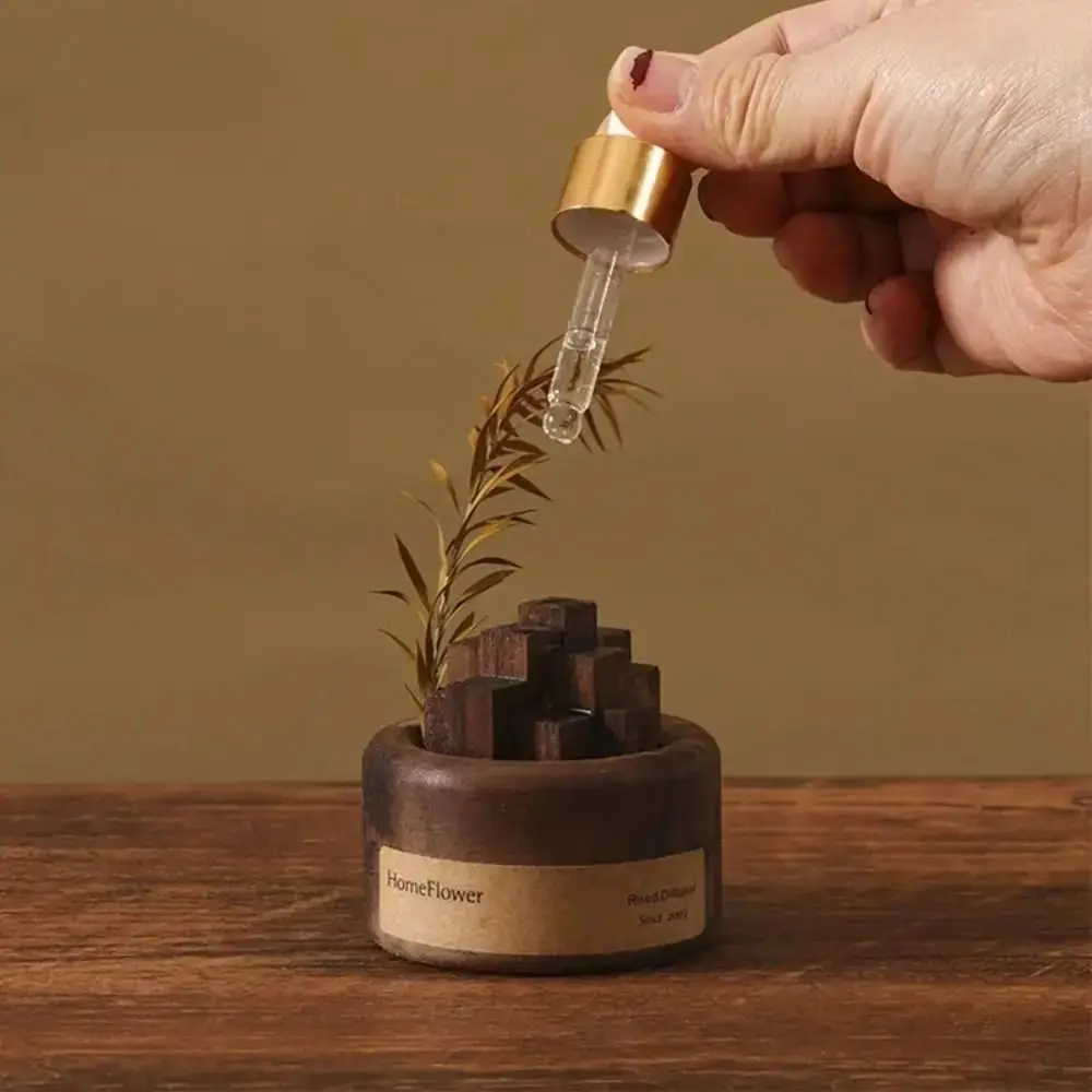 جديد خشبي زيت طبيعي الناشر عديم النار طويلة الأمد الأزهار الروائح الاستنشاق ببطء متطاير العطر الخشب الناشر #2