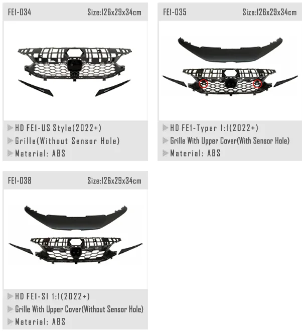 Für 2022+ Frontstoßstangenbaugruppe
