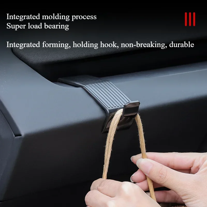 For Tesla Model 3 Highland 2024 Dashboard Hook Bracke Hanging Storage Holder Clip Bag Umbrella Hanger Phone Stand Accessories