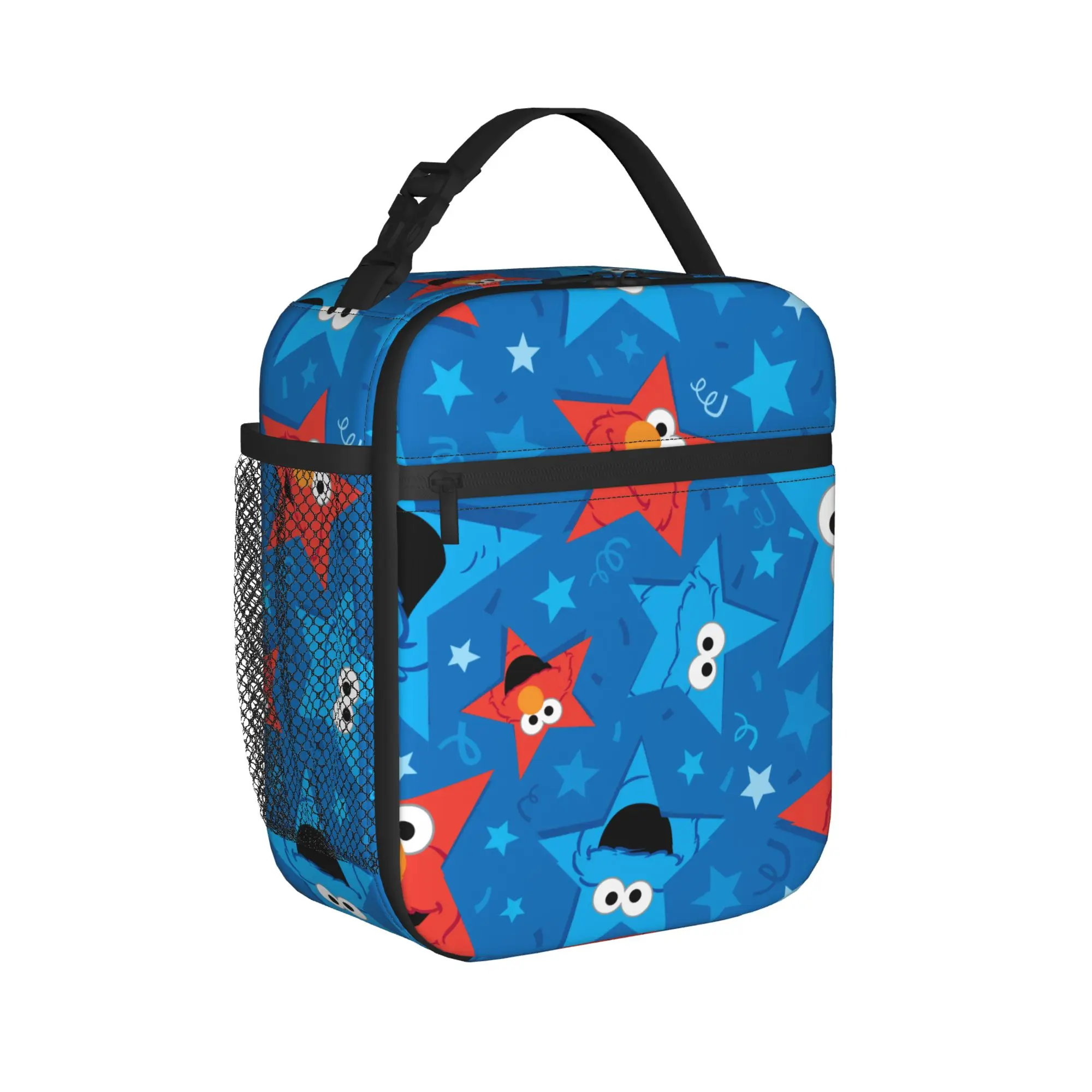 Cookies Monsters Thermal Insulated Lunch Bag for Picnic  Portable Food Bag Container Thermal Cooler Lunch Boxes