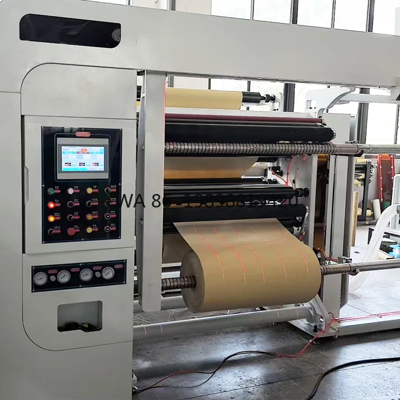 Fully Automatic Edge Banding Slitting Machine Bank Receipt Rewinding Machine