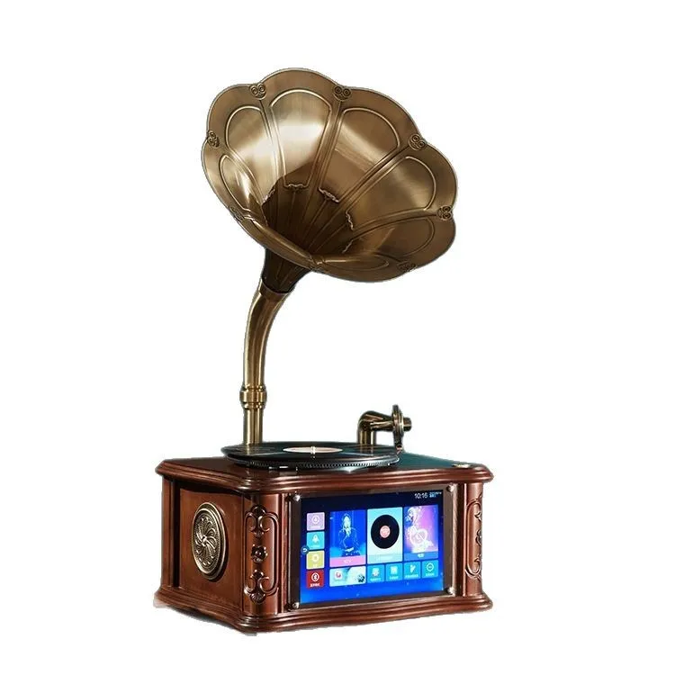 

Desktop desktop display phonograph living room home stereo KTV song ordering Android dual system vinyl