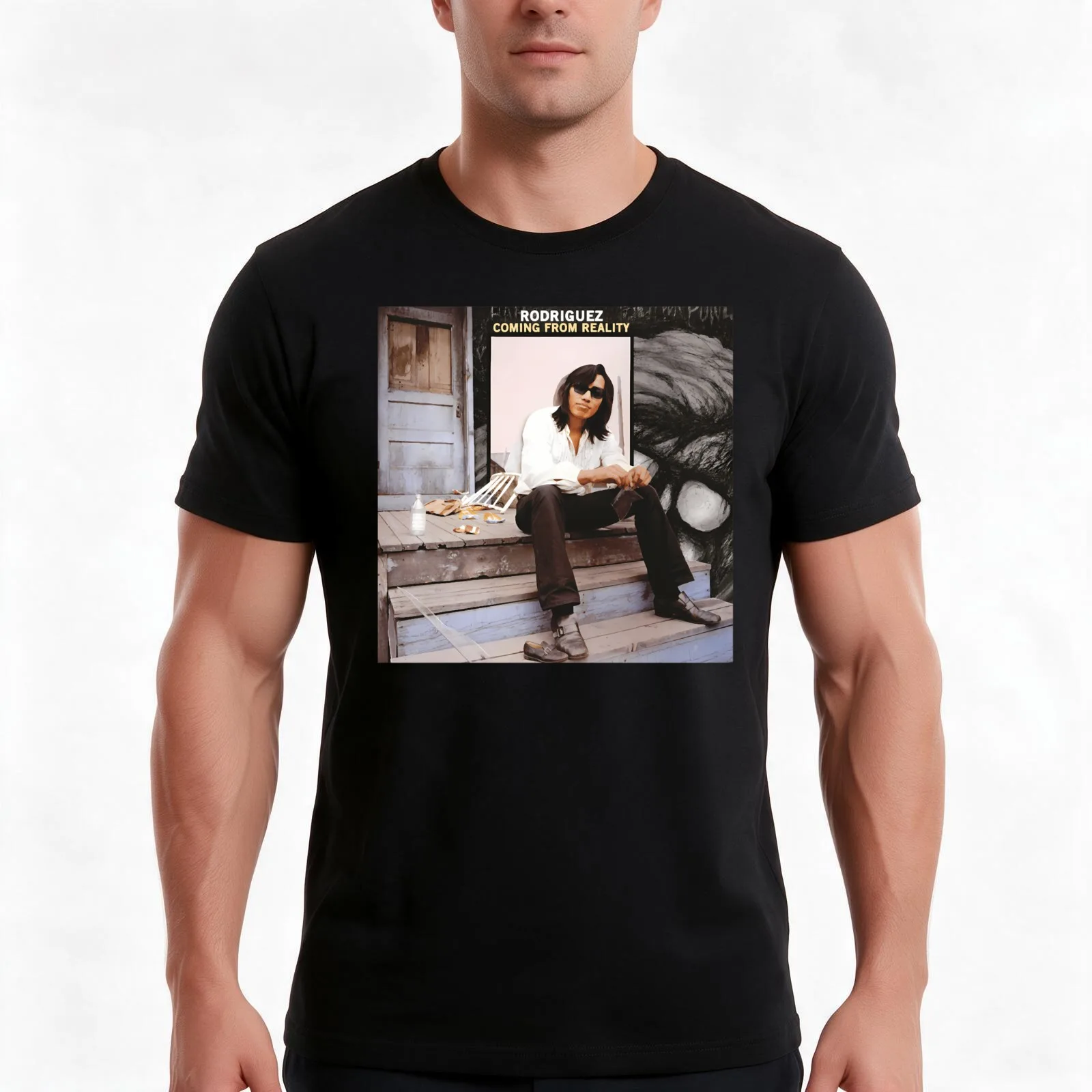 Coming From Reality - Sixto Rodriguezt T-Shirt Summer Casual Cotton Tee Oversized Streetwear Tops Vintage Graphic Print