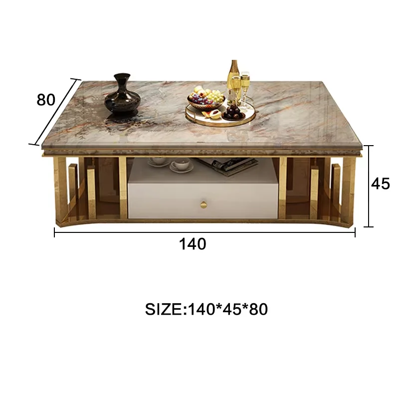 Modern Marble Dining Table + Coffee Table+TV Table