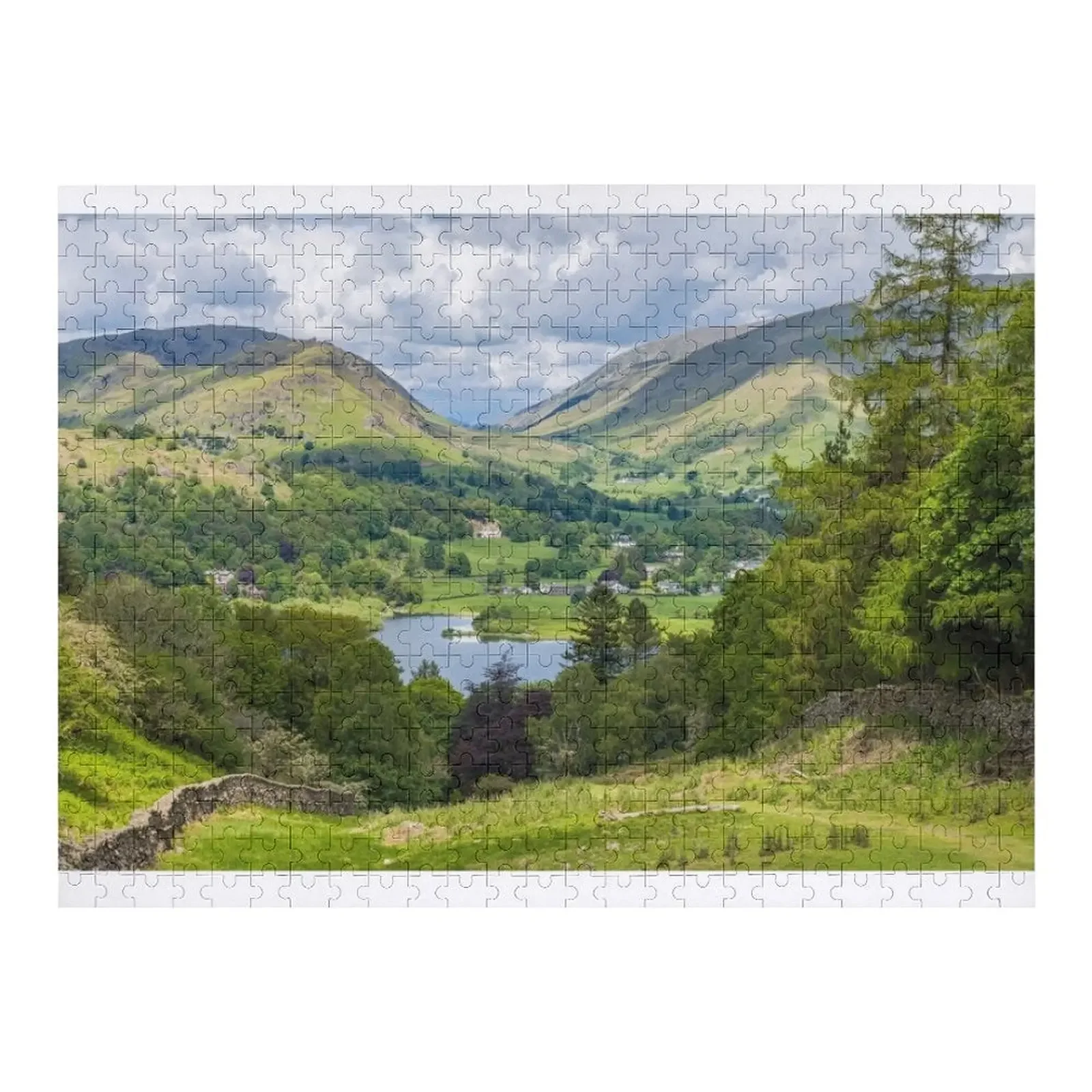 

A beautiful view of Dunmail Raise near Grasmere in the Lake District National Park in Cumbria Jigsaw Puzzle Personalize Puzzle
