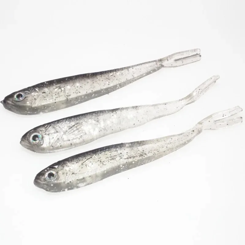 Soft Bait Fish Swimbait Fork Tail With Hook& Without Hooks Fishing Lure Artificial Silicone Bait Fishing Tackle Goods image 6