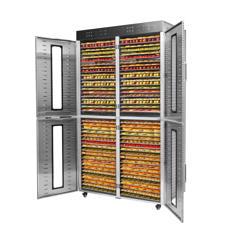 Big Size 80 Layers Industrial Large Capacity Herb Drying Machine Cassava Dehydrator With 4 Rooms