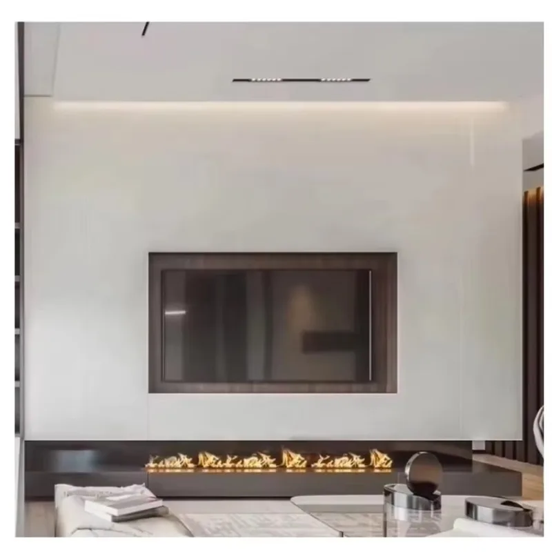 【Best-selling】50/60/70 Inch Wall Recessed Fireplaces Water Mist Electric Fireplace Simulation Flame Effect Decoration