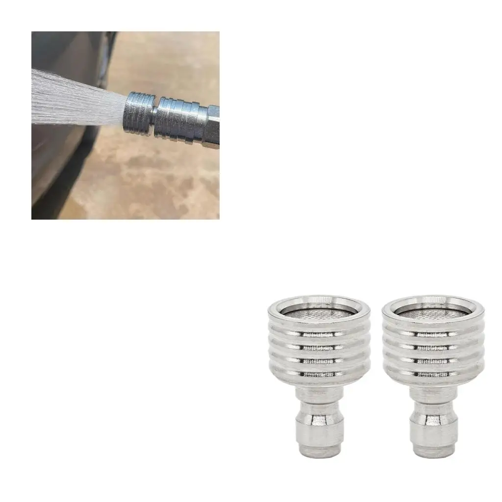 Round Face Pressure Washer Nozzle 1/4 In Connector Tip Set of 2 for Car Wash Rinse and General Outdoor Cleaning high quality