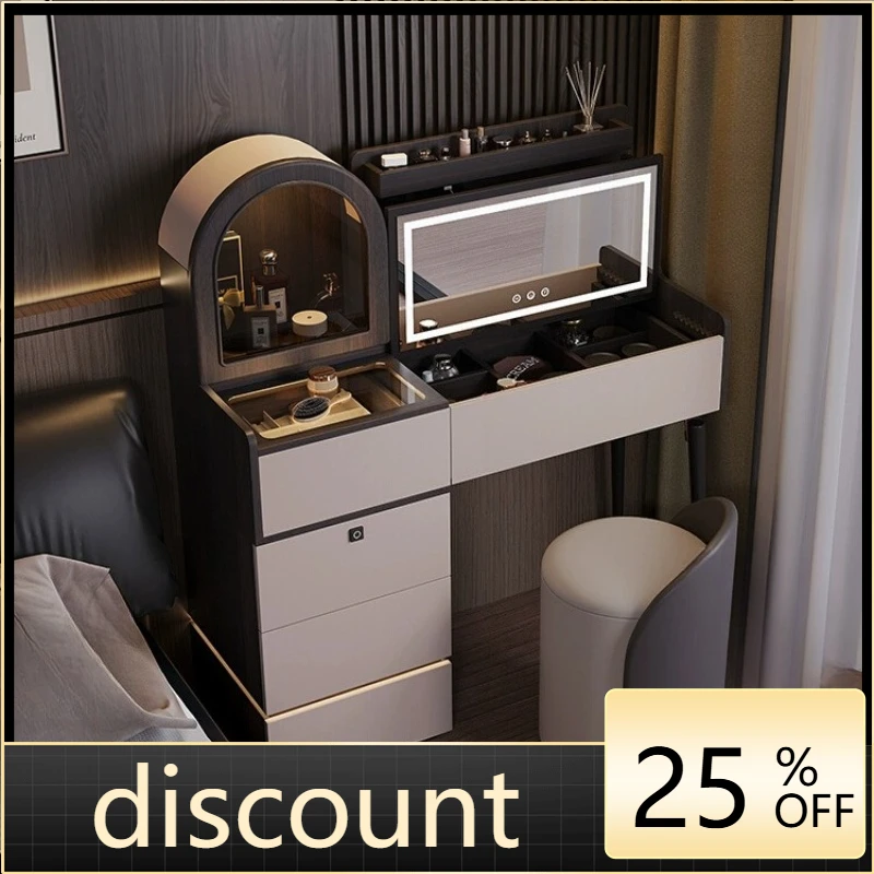 

LH solid wood dresser chest integrated modern light luxury senior bedroom small flip makeup table