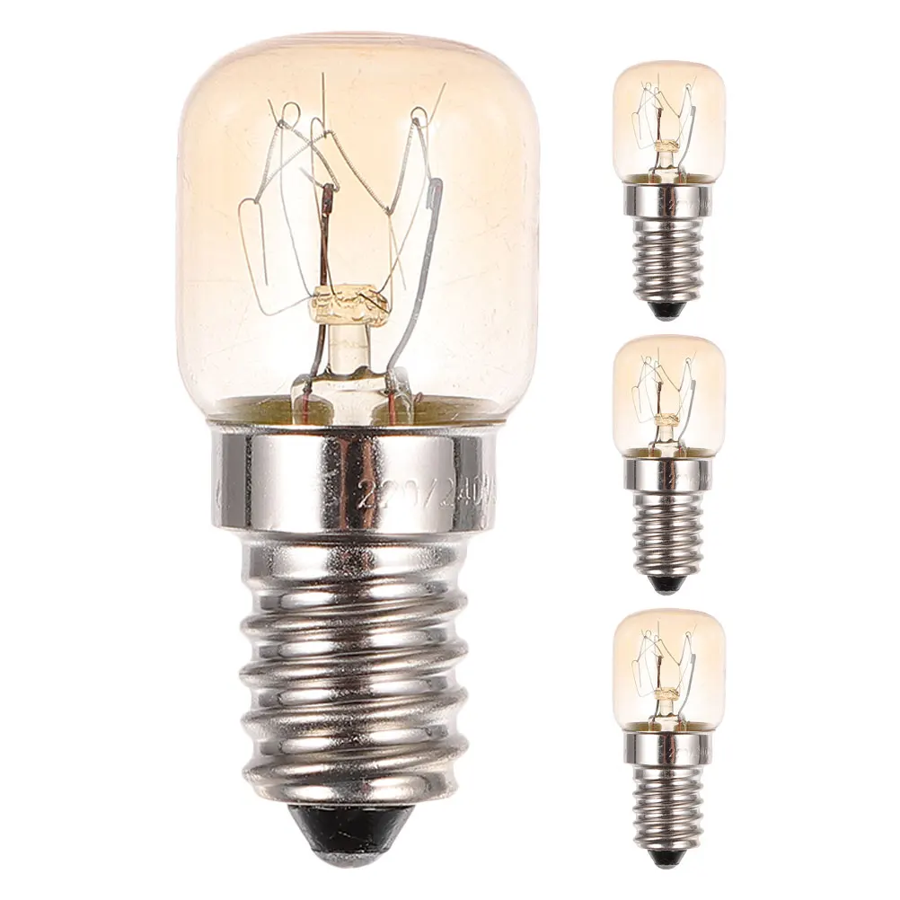 

4pcs E14 Led Microwave Light Bulb Heat Resistant Stove Bulb Replacement High Temperature 300°C 15W Energy Efficient Long Lasting