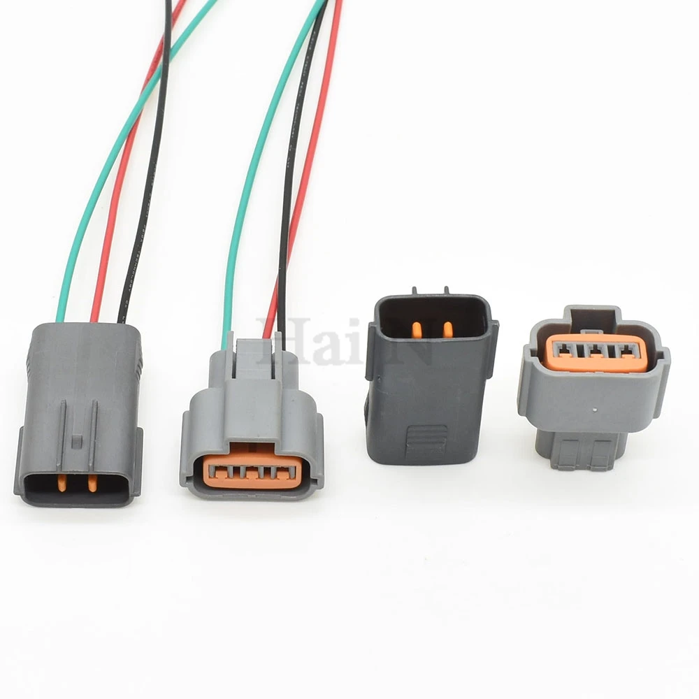 3 Pin Way Female Male Auto High-Voltage Ignition Coil Connector With Wires Car Electrical Sockets PU475-03900 PU465-03127