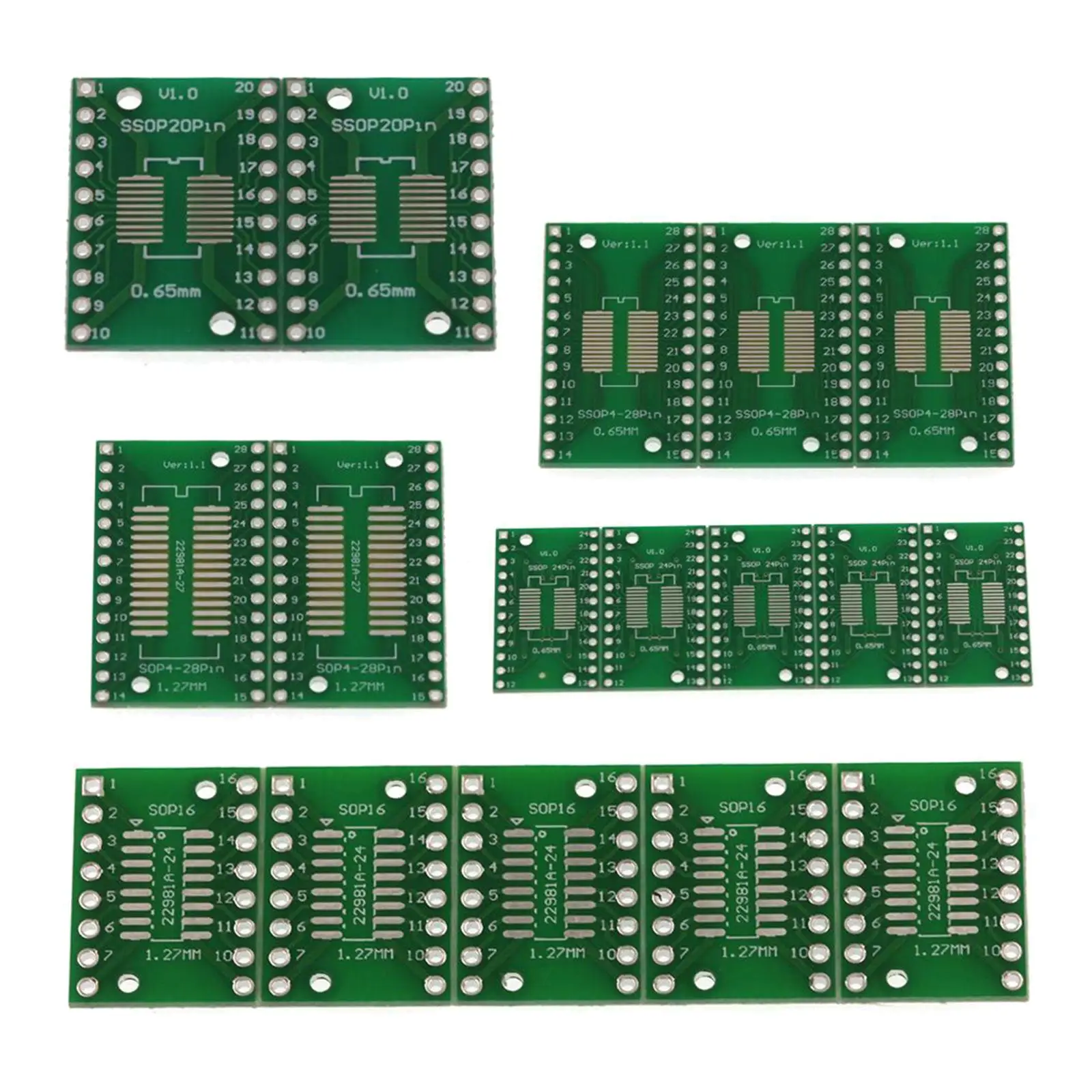 35pcs SOP PCB Board Adapter Connector Adapters for DIY Power Supply/breadboard Design