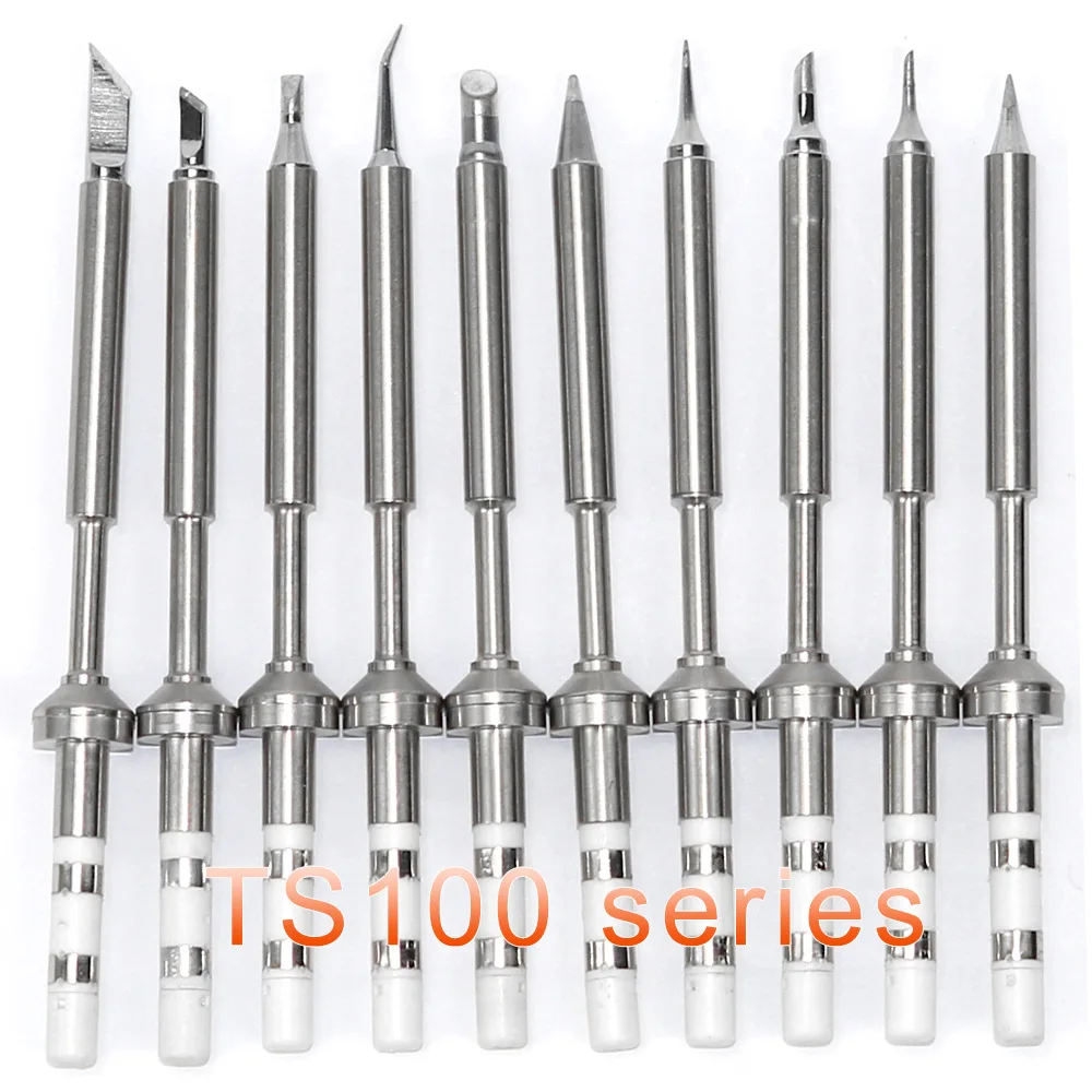 TS100/TS101/Pine64 Soldering Iron Tips Replacement Electric Solder Iron Tips Various Models B2 BC2 C1 C4 D24 K KU ILS J02 JL02