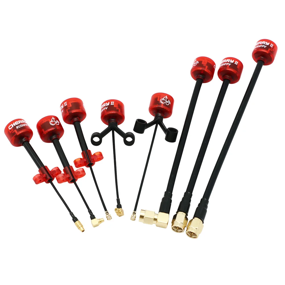 1pcs RUSHFPV Cherry II Generation 5.8Ghz 1.8dbi LHCP/RHCP Long Range FPV Antenna MMCX/ SMA/ UFL/ SMAULTRA Plug For FPV Drone