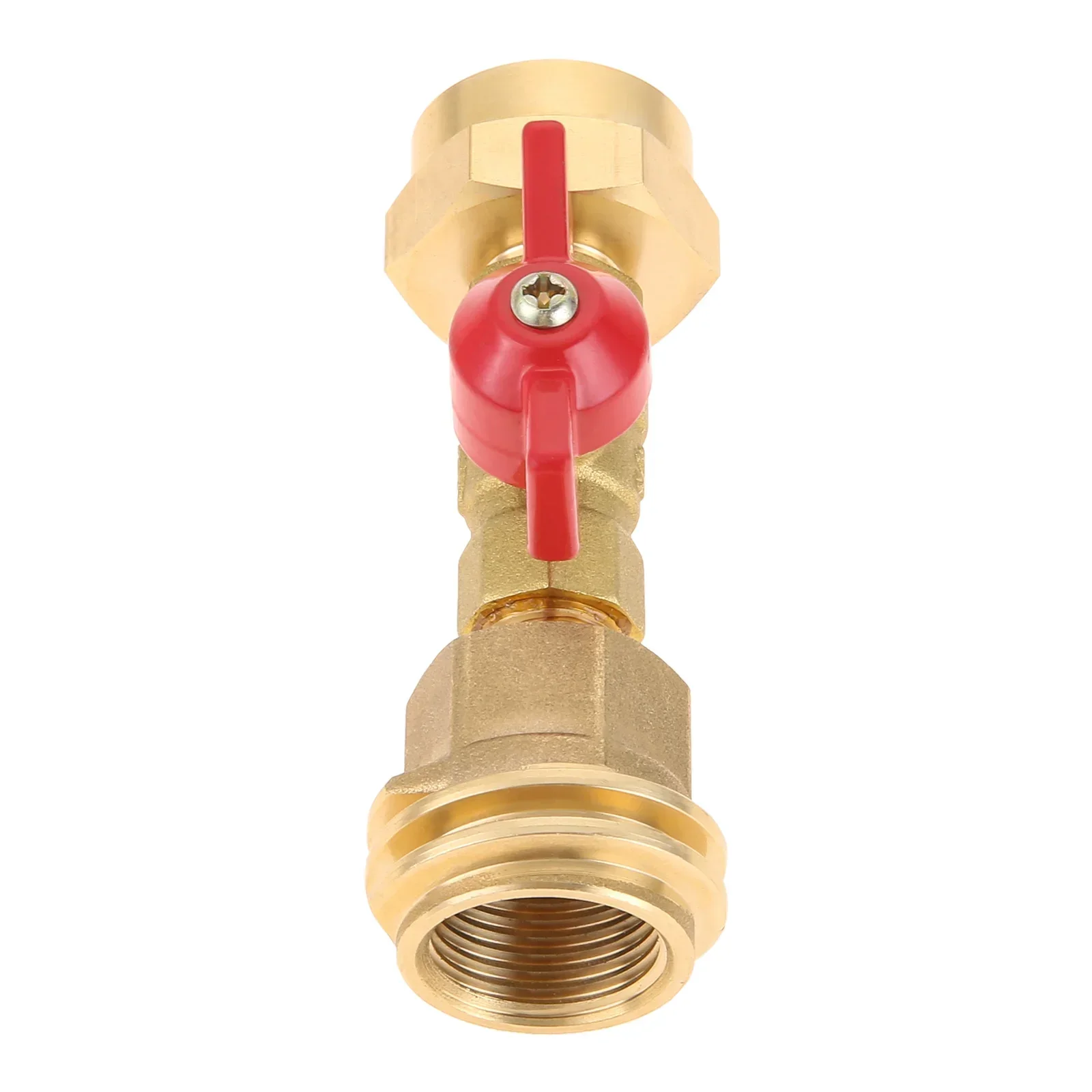 1lb/16.4oz Brass Propane Adapter + Valve Steak Saver Adapter CGA600 to QCC/Type1 Male Connector External/Internal Thread BBQ