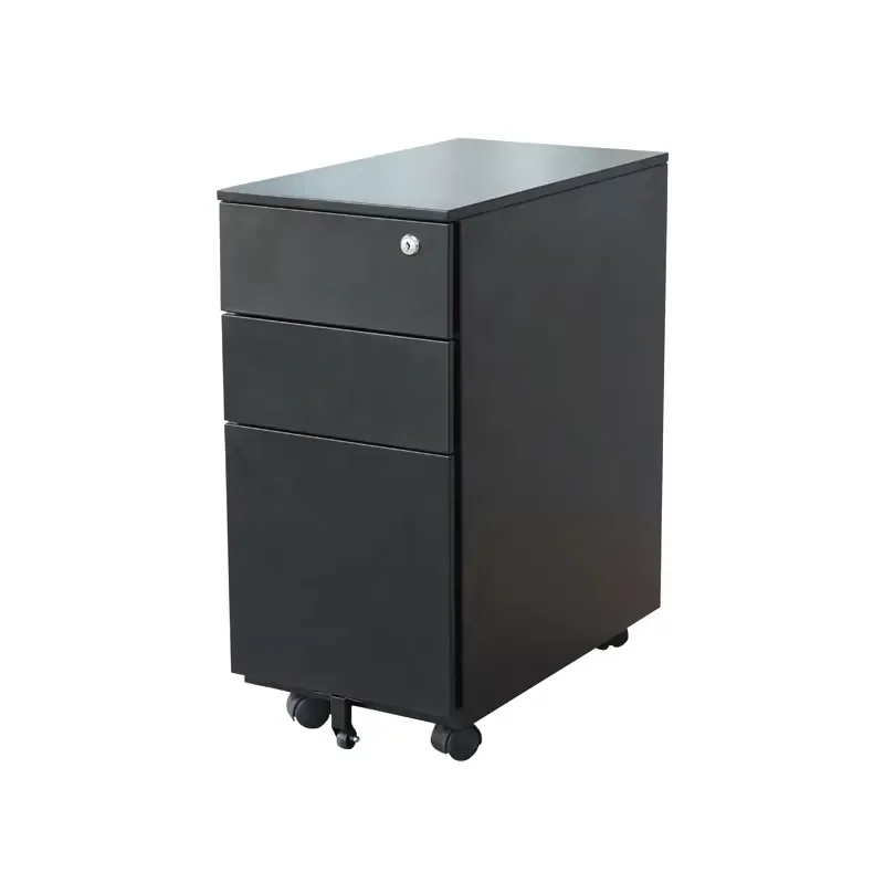 Under Table Storage Drawers Steel 3 Drawer Mobile Pedestal Cabinet