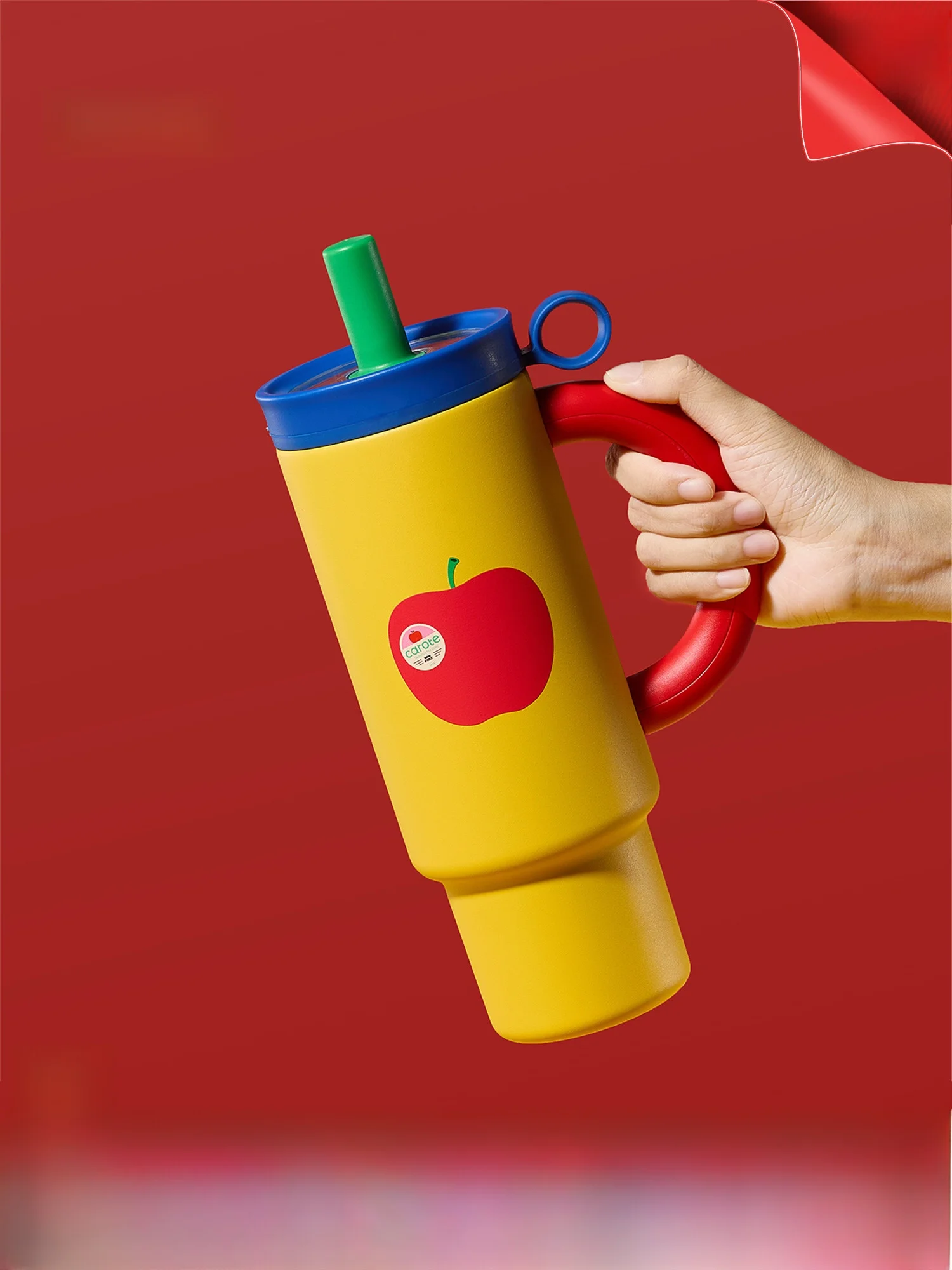 

Large Capaci Cerc Insulated Water Bottle Women's Ice King St Cup Car Carrier Cold Proof Cup Portable Thermal Cup